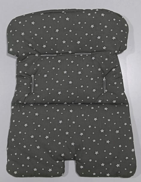 ULOŽAK ZA HRANILICU  BRUNCH  - siva, Osnovno, tekstil (42/52cm) - Jimmylee