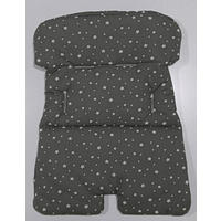 ULOŽAK ZA HRANILICU  BRUNCH  - siva, Osnovno, tekstil (42/52cm) - Jimmylee