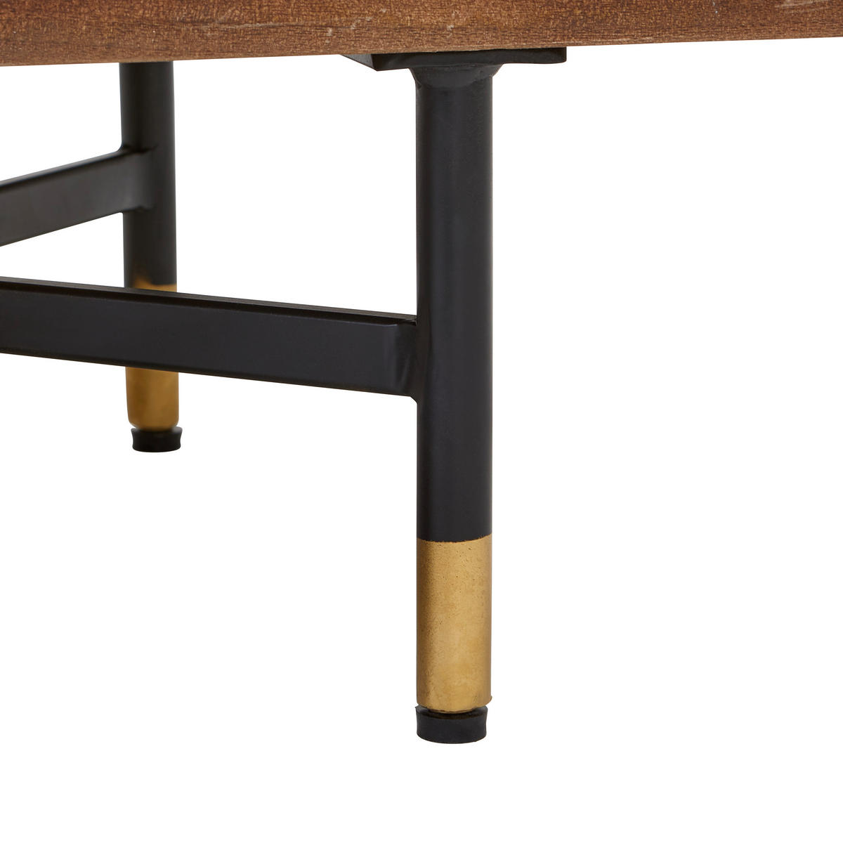 BÁRSZEKRÉNY fekete, dió  - fekete/sárgaréz, Lifestyle, kő/fém (94/85/40cm) - MID.YOU