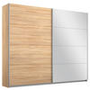 SCHWEBETÜRENSCHRANK 226/210/62 cm 2-türig Sonoma Eiche  - Alufarben/Sonoma Eiche, MODERN, Holzwerkstoff/Metall (226/210/62cm) - Rauch Möbel