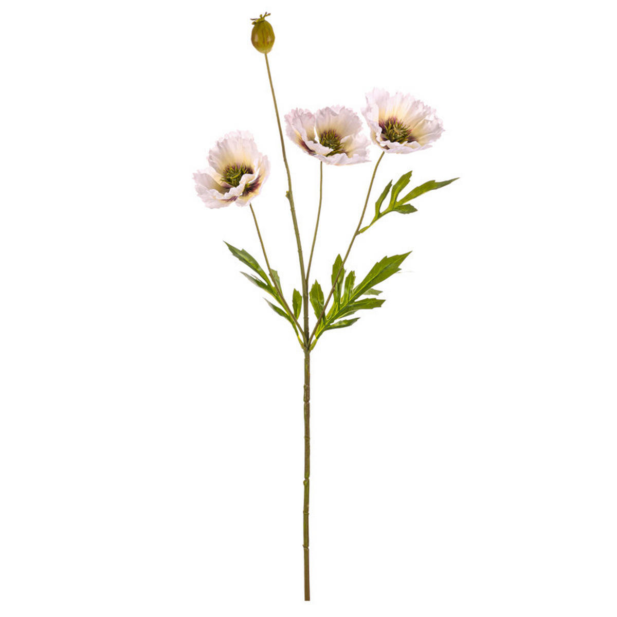 DEKORAČNÍ KVĚTINA 69 cm - bílá, Basics, textil (69cm)