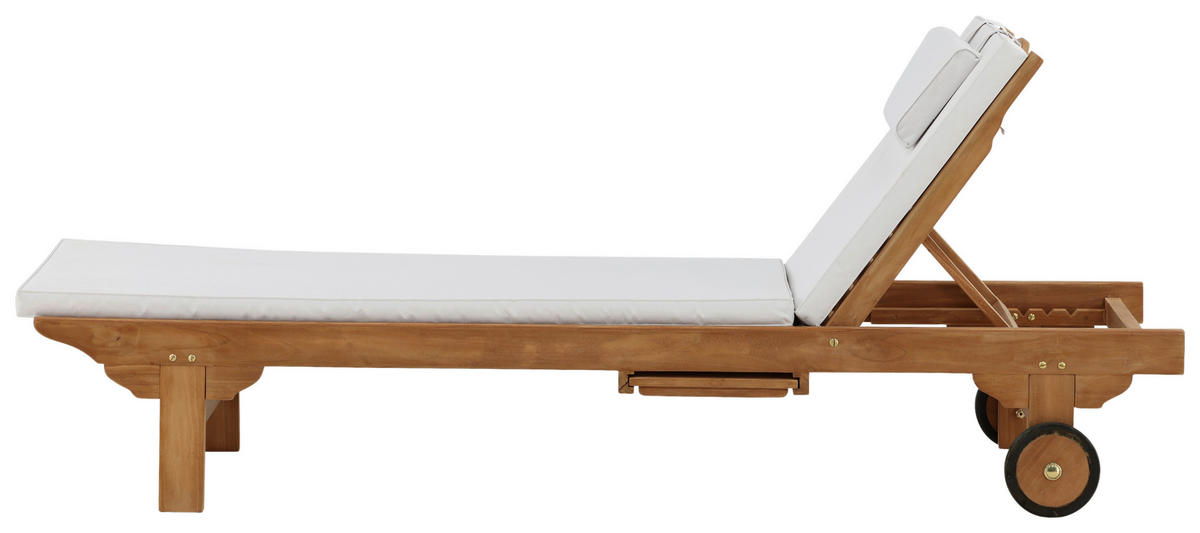 SONNENLIEGE 200/33/65 cm Teakholz  - Teakfarben, KONVENTIONELL, Holz (200/33/65cm) - Gardenson