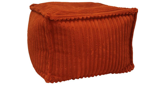 POUF Cord Rostfarben 70/70/40 cm  - Rostfarben, Design, Textil (70/70/40cm) - Ambia Home