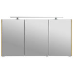 SPIEGELSCHRANK 122/64/17,2 cm  - Eichefarben, KONVENTIONELL, Glas/Holzwerkstoff (122/64/17,2cm) - Novel