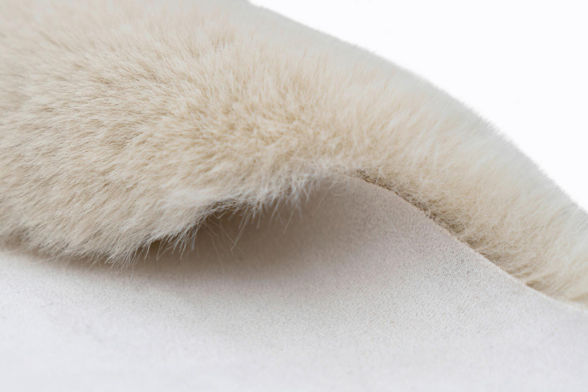 KOŽEŠINOVÝ KOBEREC, 60/90 cm, krémová - krémová, Trend, textil (60/90cm)