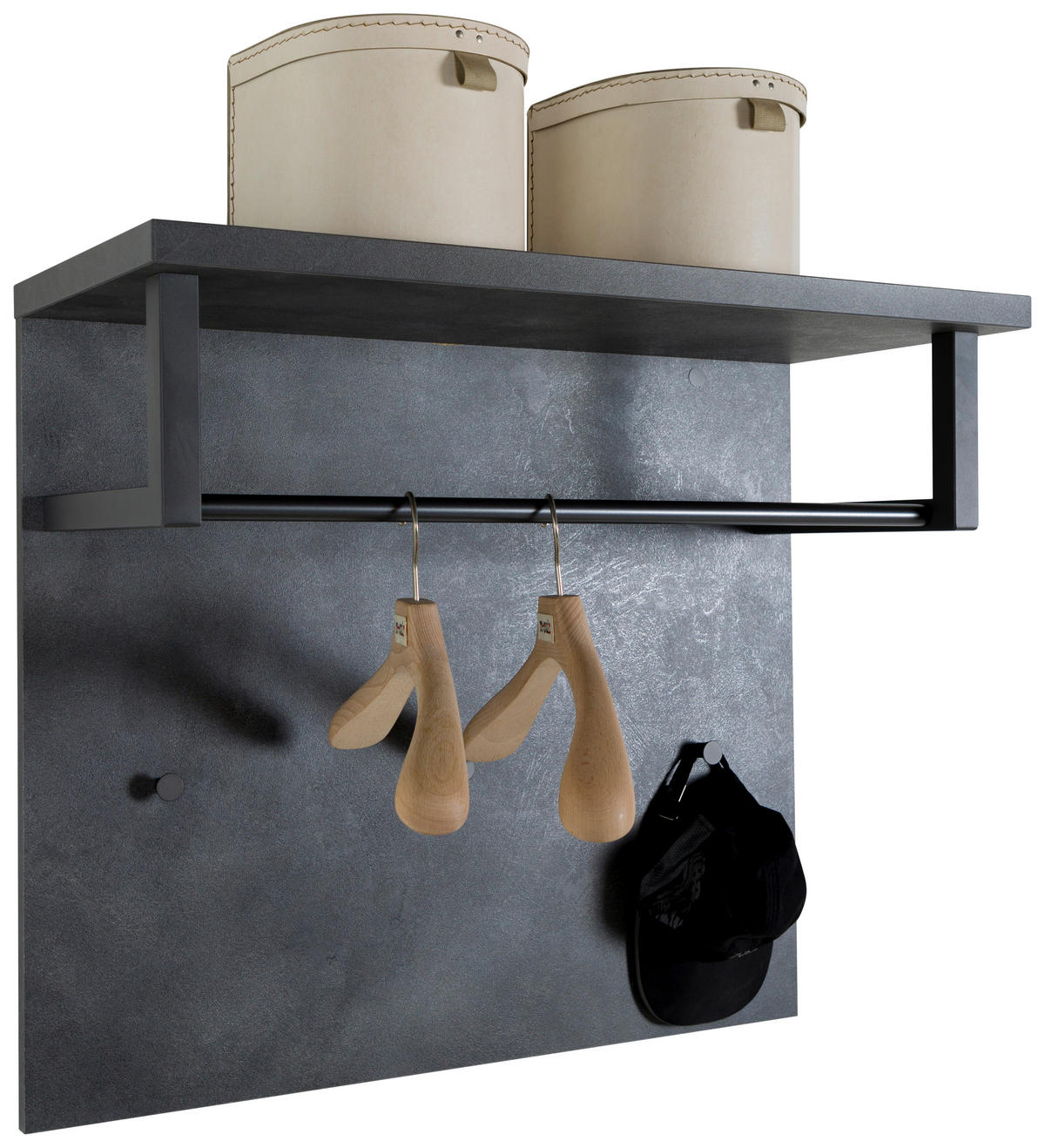 GARDEROBENPANEEL  in 82,3/71,3/35,2 cm  - Schieferfarben, Design, Holzwerkstoff (82,3/71,3/35,2cm) - Carryhome