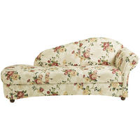 RÉCAMIERE in Flachgewebe Gelb, Rot, Beige  - Gelb/Beige, Design, Holz/Textil (191/83/81cm) - Max Winzer