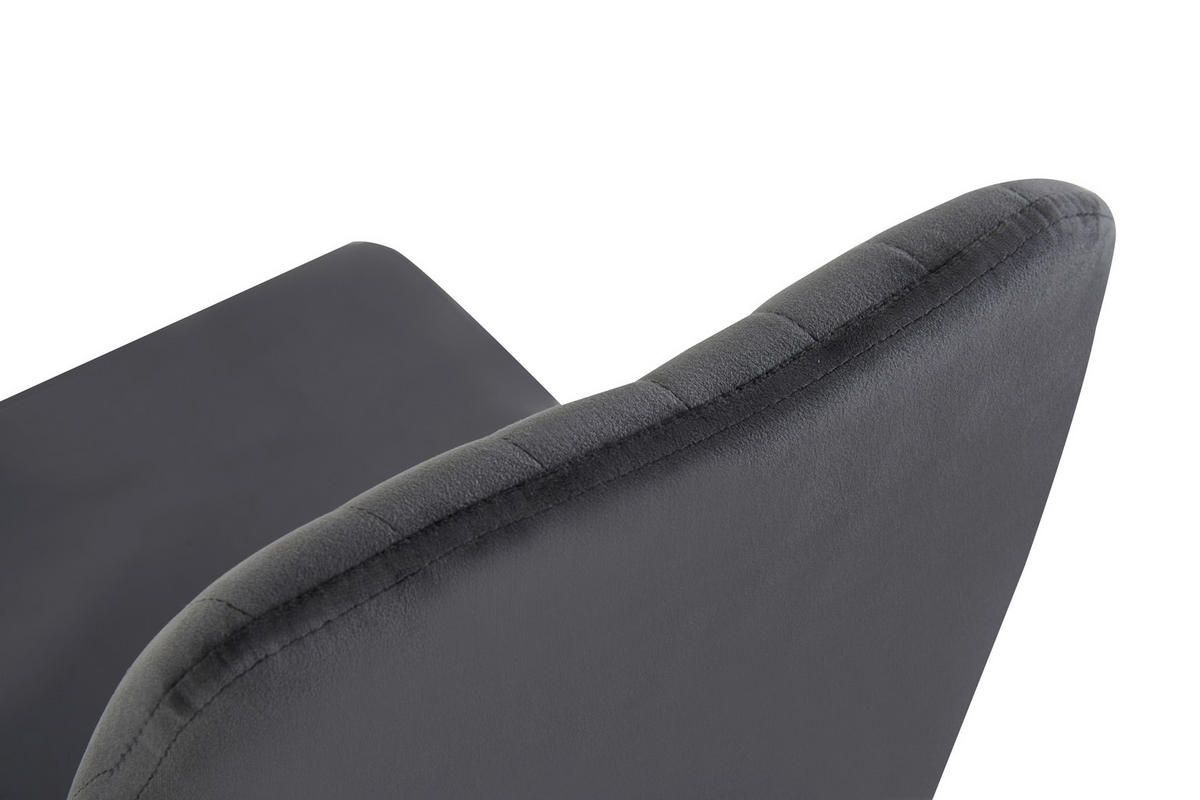 STUHL-SET 2 Stück  in Webstoff  - Anthrazit/Schwarz, MODERN, Textil/Metall (44/88/58cm) - MID.YOU