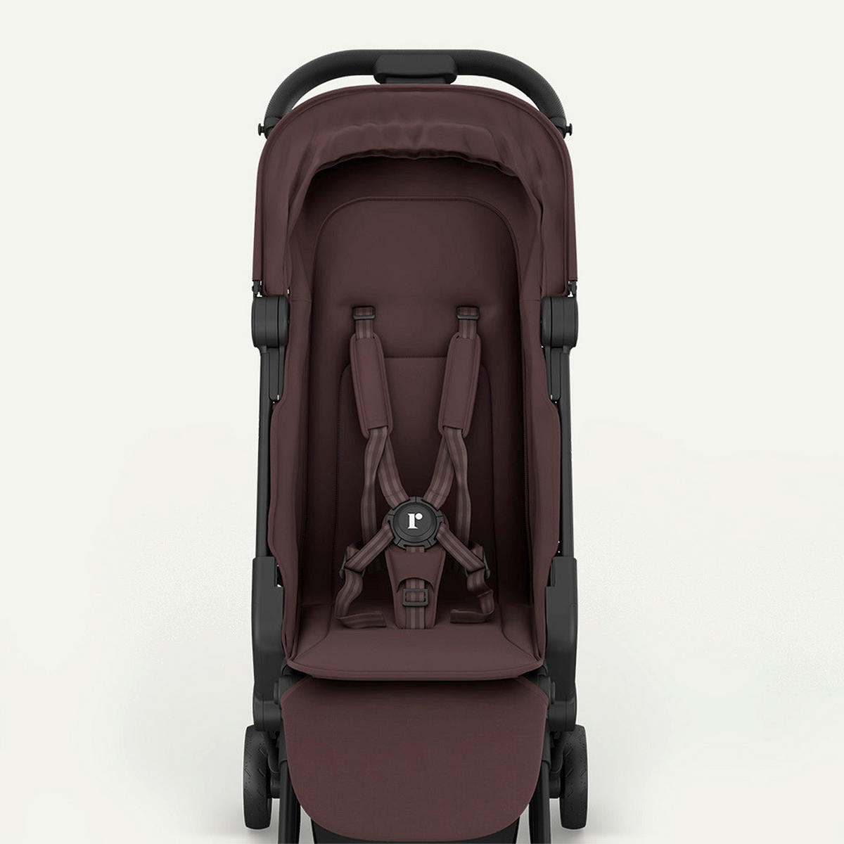 DJEČJA KOLICA   - boje crnog vina, Basics, metal/tekstil (77/45/103cm) - BEBETTO