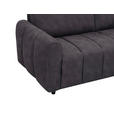 SCHLAFSOFA Leinenoptik Dunkelgrau  - Dunkelgrau/Schwarz, Design, Kunststoff/Textil (198/91/100cm) - Carryhome