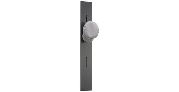 GARDEROBENPANEEL in 16/115/2 cm - Anthrazit, Design, Holzwerkstoff (16/115/2cm) - Moderano