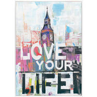 ÖLGEMÄLDE Landschaft & Natur 70/100 cm  - Multicolor/Weiß, Trend, Holz/Kunststoff (70/100cm) - Monee