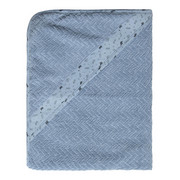 KAPUZENBADETUCH - Blau/Schwarz, Trend, Textil (85/75cm) - Bebe Jou