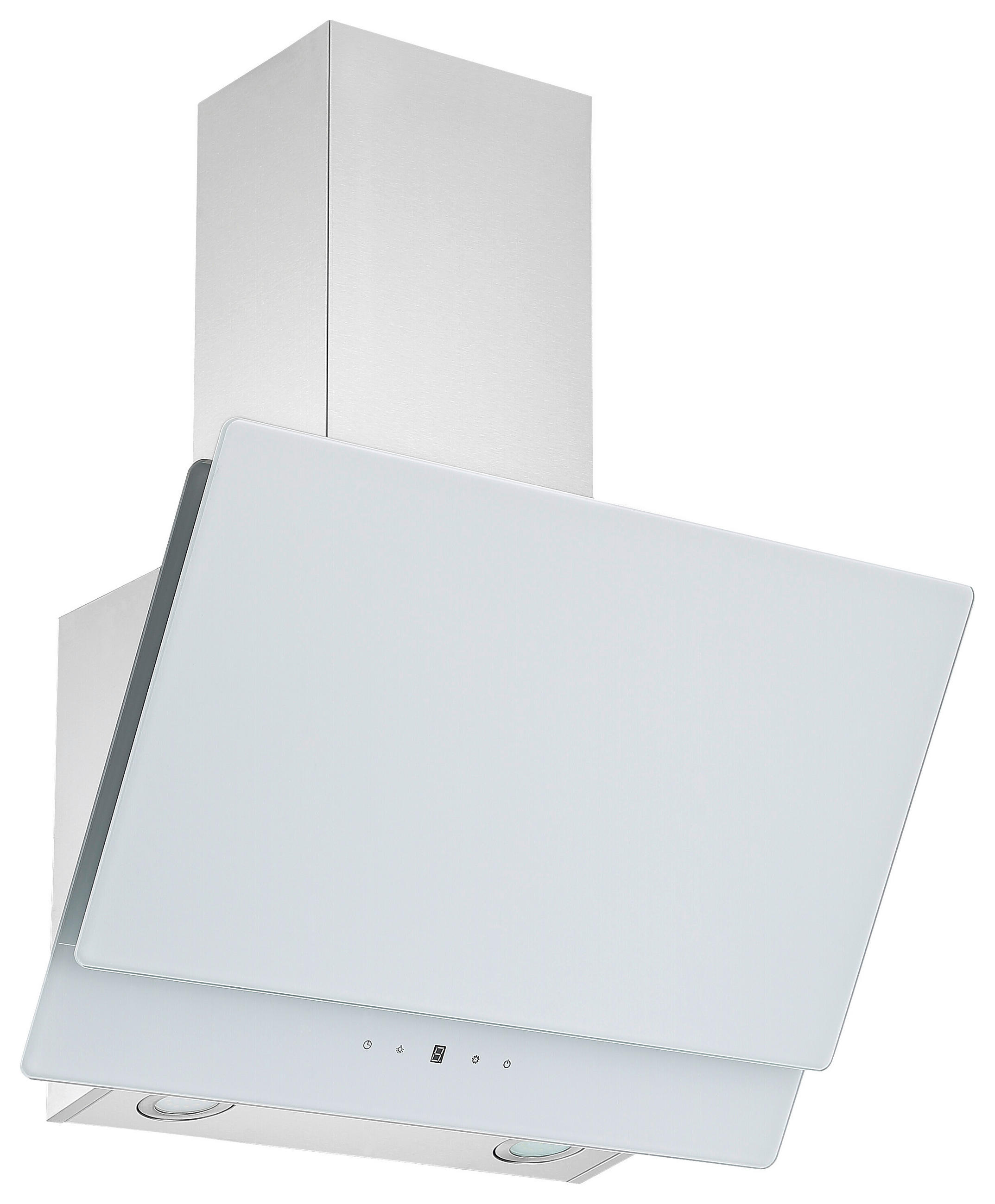 FLÄKTKÅPA CH77060WA  - vit, Trend, metall/glas (60/74,3-112,3/31,3cm) - Respekta