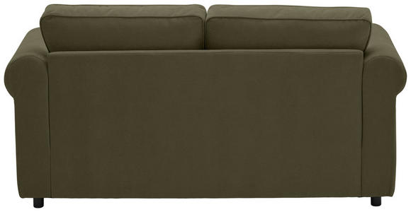 2,5-SITZER  in Chenille Dunkelgrün  - Dunkelgrün/Schwarz, KONVENTIONELL, Kunststoff/Textil (196/88/86cm) - Carryhome