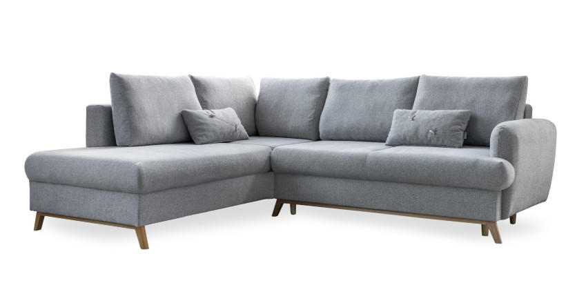 MID.YOU ROHOVÁ SEDACIA SÚPRAVA, textil, svetlosivá