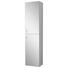 HOCHSCHRANK - Silberfarben/Weiß, Design, Glas/Holzwerkstoff (40/178,7/34,8cm) - Welnova HOCHSCHRANK - Silberfarben/Weiß, Design, Glas/Holzwerkstoff (40/178,7/34,8cm) - Welnova
