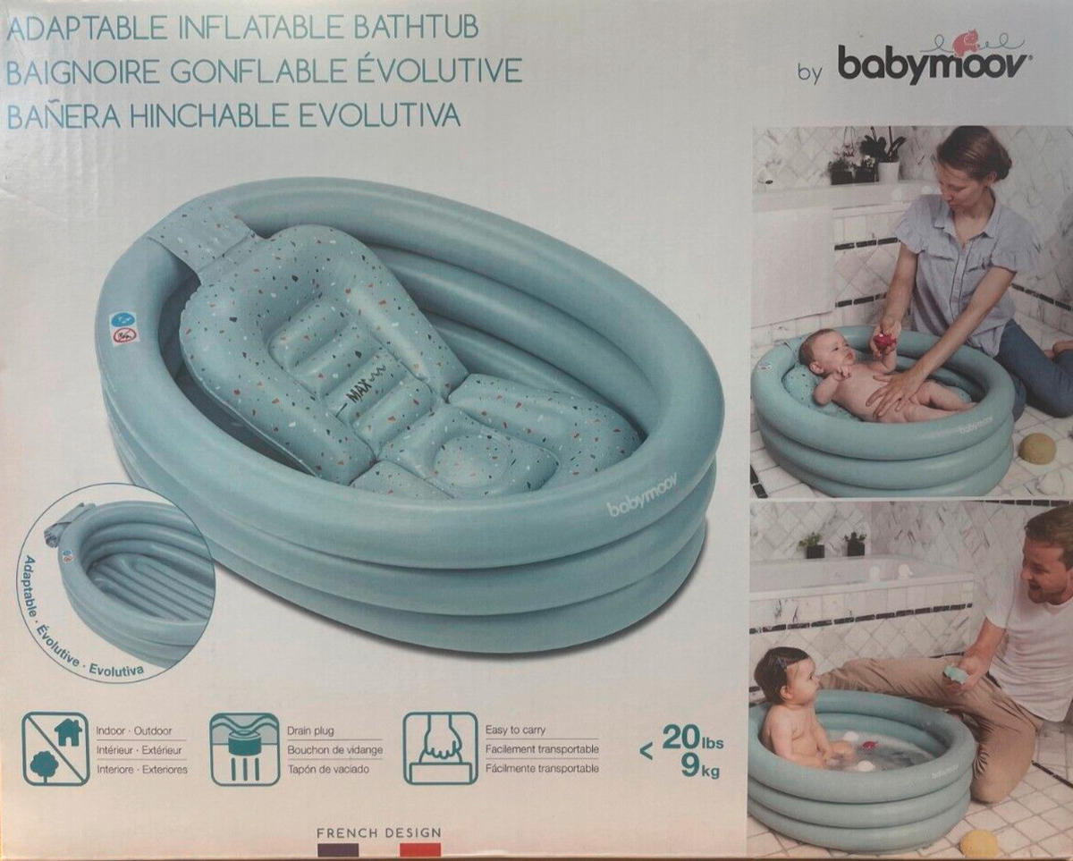 KADICA ZA BEBE  DOTS  - pastelno plava, Osnovno, plastika (80/21/52cm) - Babymoov