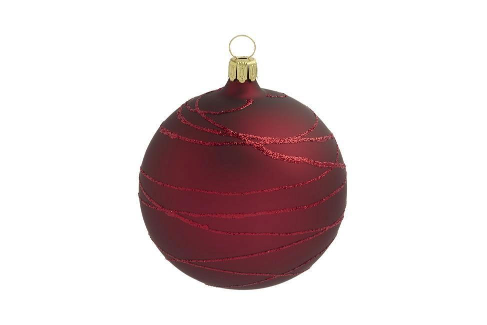 JULGRANSKULA 8 cm  - bordeaux, Lifestyle, metall/glas (8cm) - Best Price