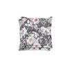 GARTENSITZKISSEN 2-er Set Blume  - Anthrazit/Weiß, Basics, Textil (50/9/50cm)