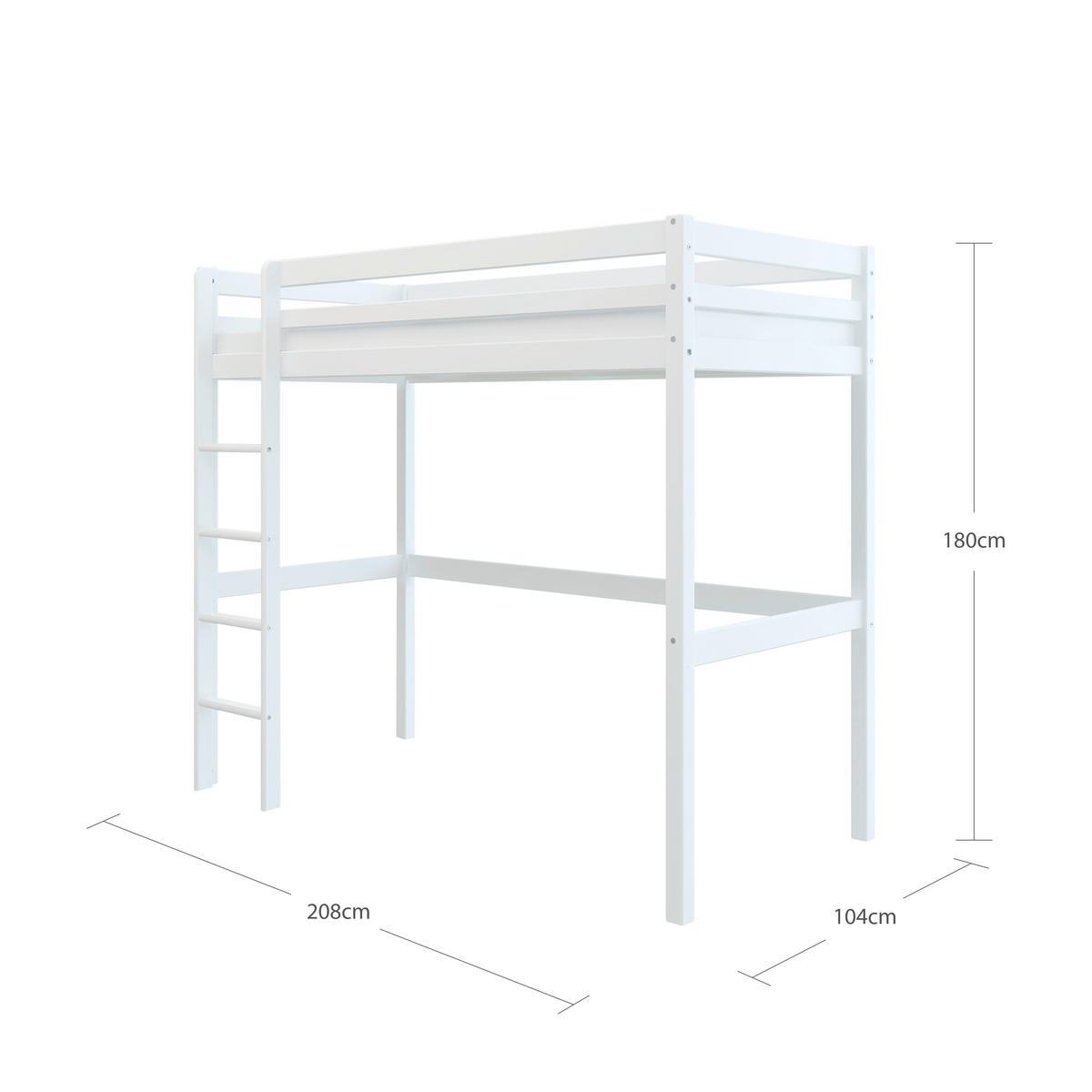 HOCHBETT 90/200 cm  - MODERN, Holz (90/200cm) - Chameo
