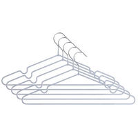 SADA ŠATNÍCH RAMÍNEK 5 ks - šedá, Basics, kov/plast (42/0,29/20cm) - Homeware