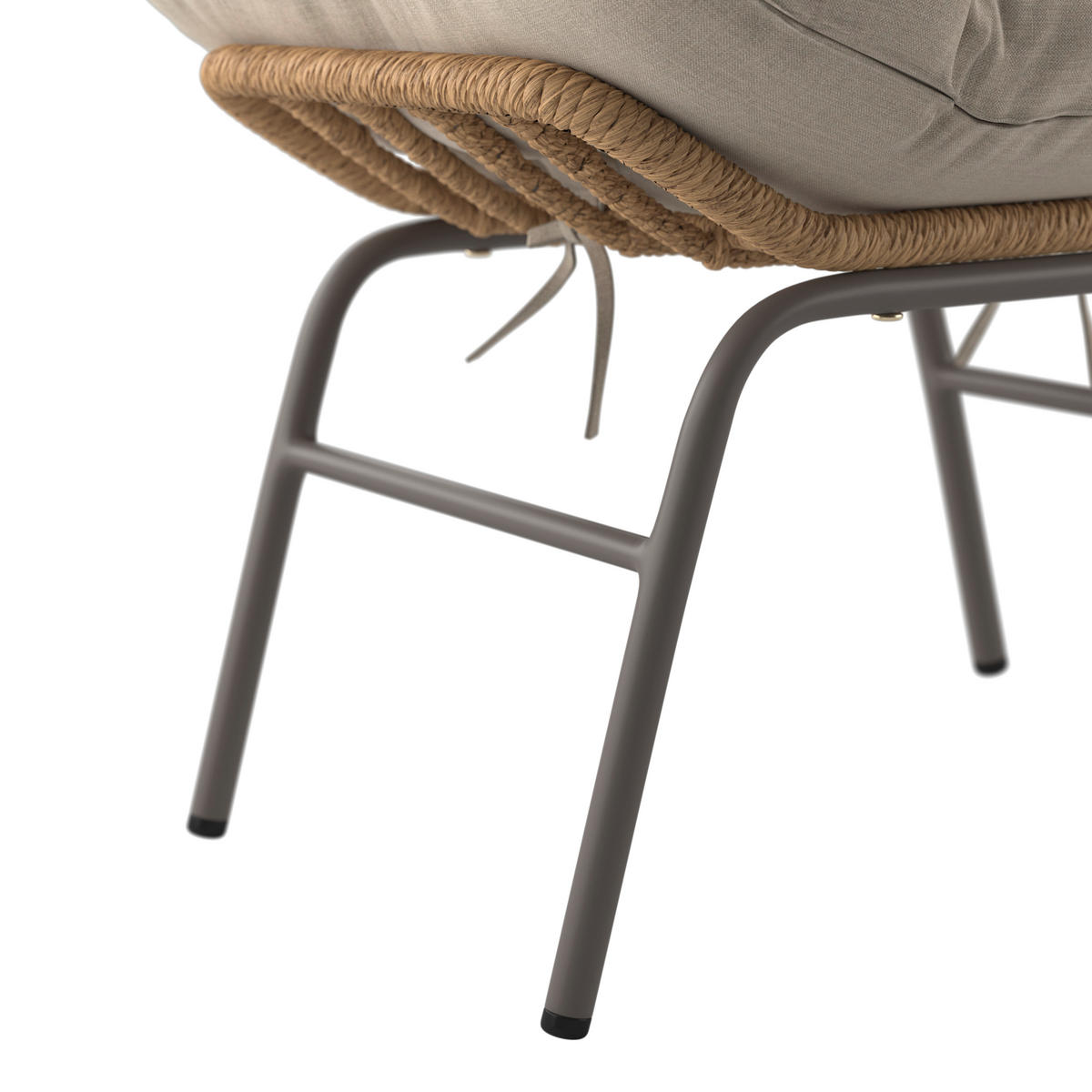 GARTEN-RELAXSESSEL 110/42/97,5 cm  - Gelb/Beige, MODERN, Kunststoff/Textil (110/42/97,5cm) - Beldano