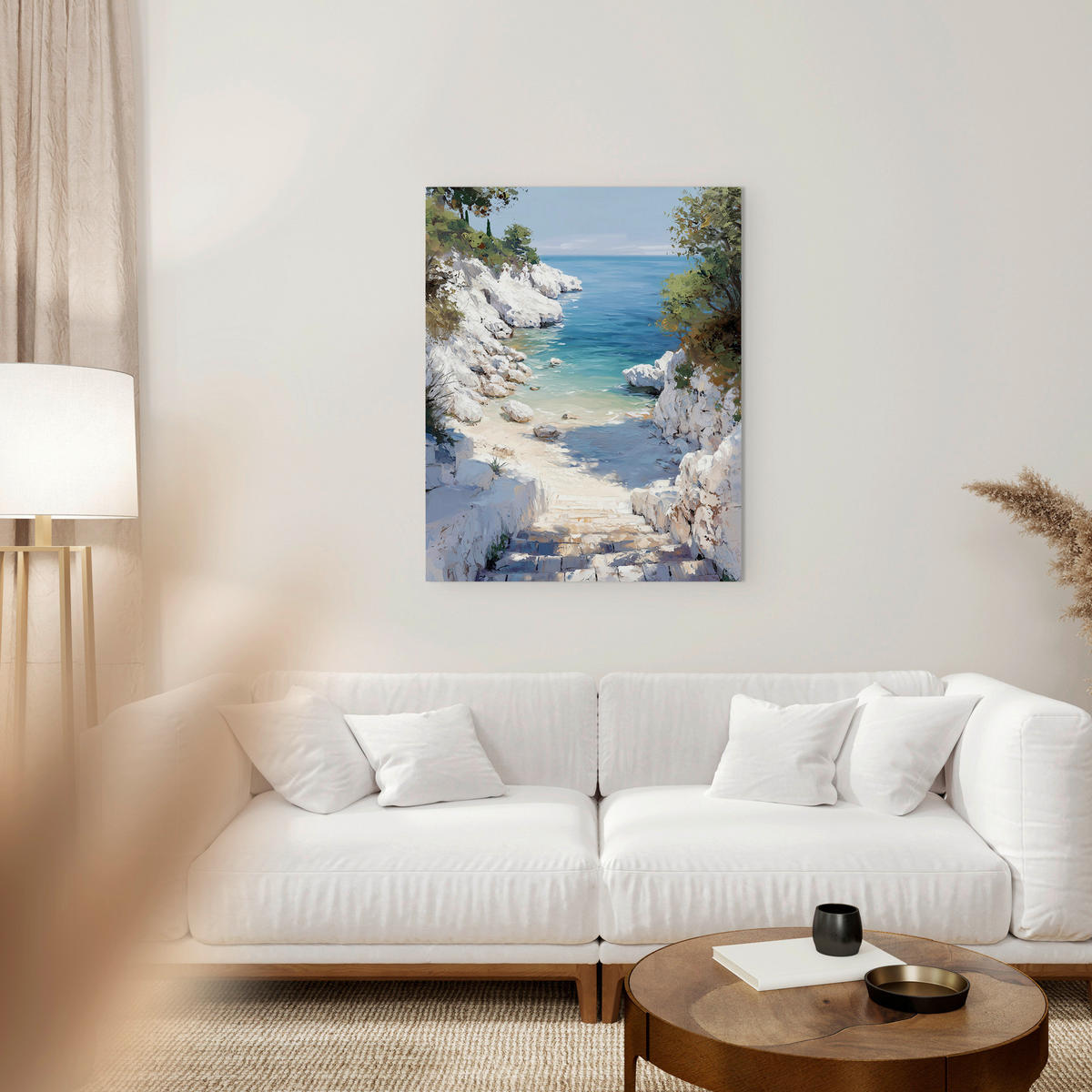 LEINWANDBILD Landschaft & Natur, Strand & Meer 70/100 cm  - Multicolor, Basics, Holz/Textil (70/100cm)