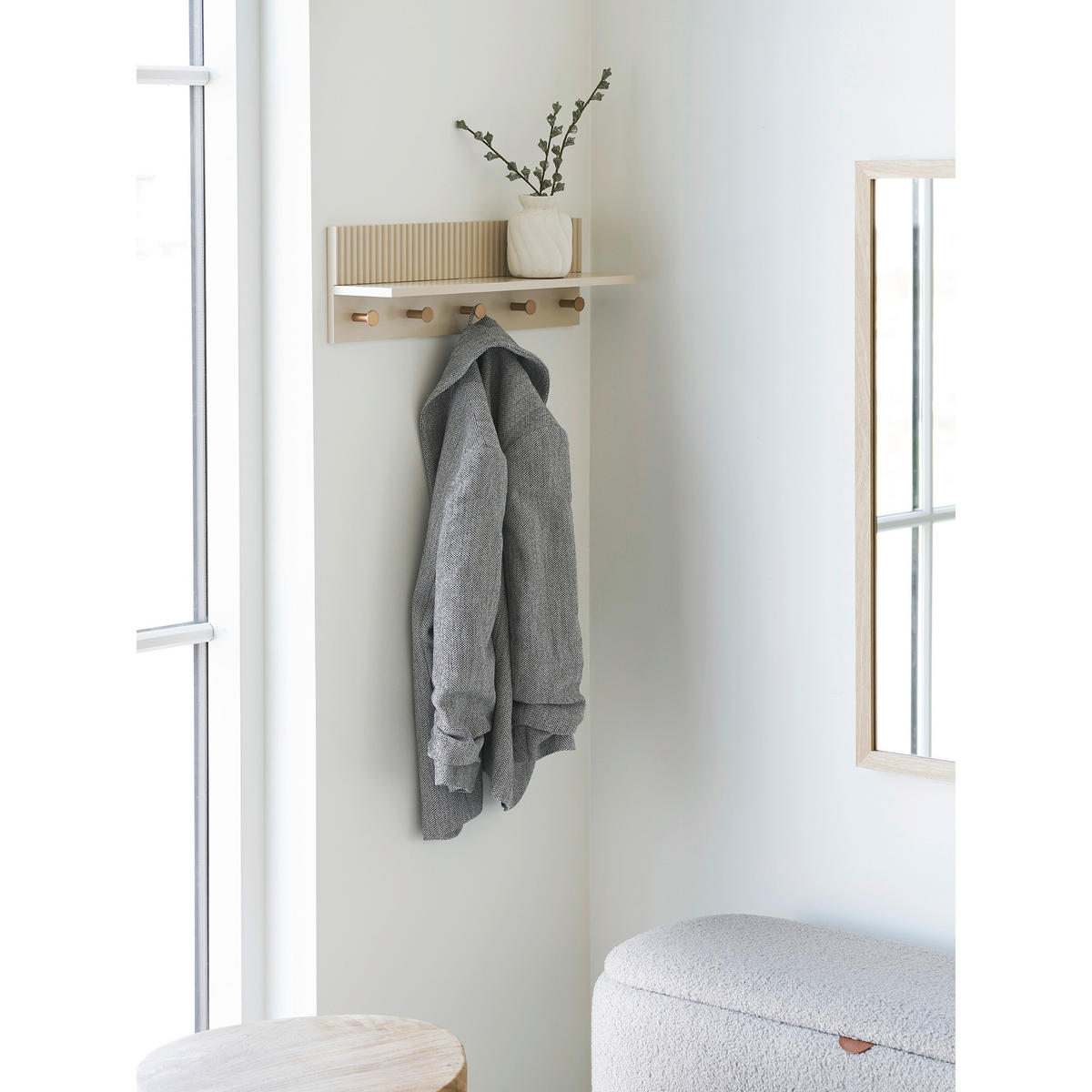 WANDREGAL  - Beige, Basics, Holzwerkstoff (12/50/16cm)
