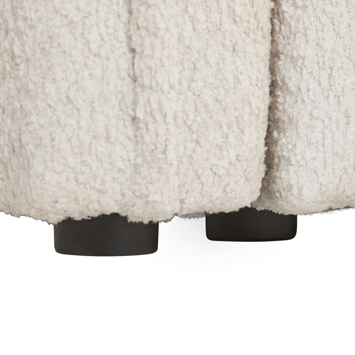 ECKSOFA in Chenille Beige  - Beige/Schwarz, Konventionell, Kunststoff/Textil (193/233cm) - Carryhome