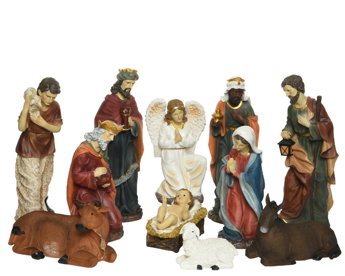 FIGURICA ZA JASLICE - večbarvno, Basics, umetna masa (15/12/46cm)