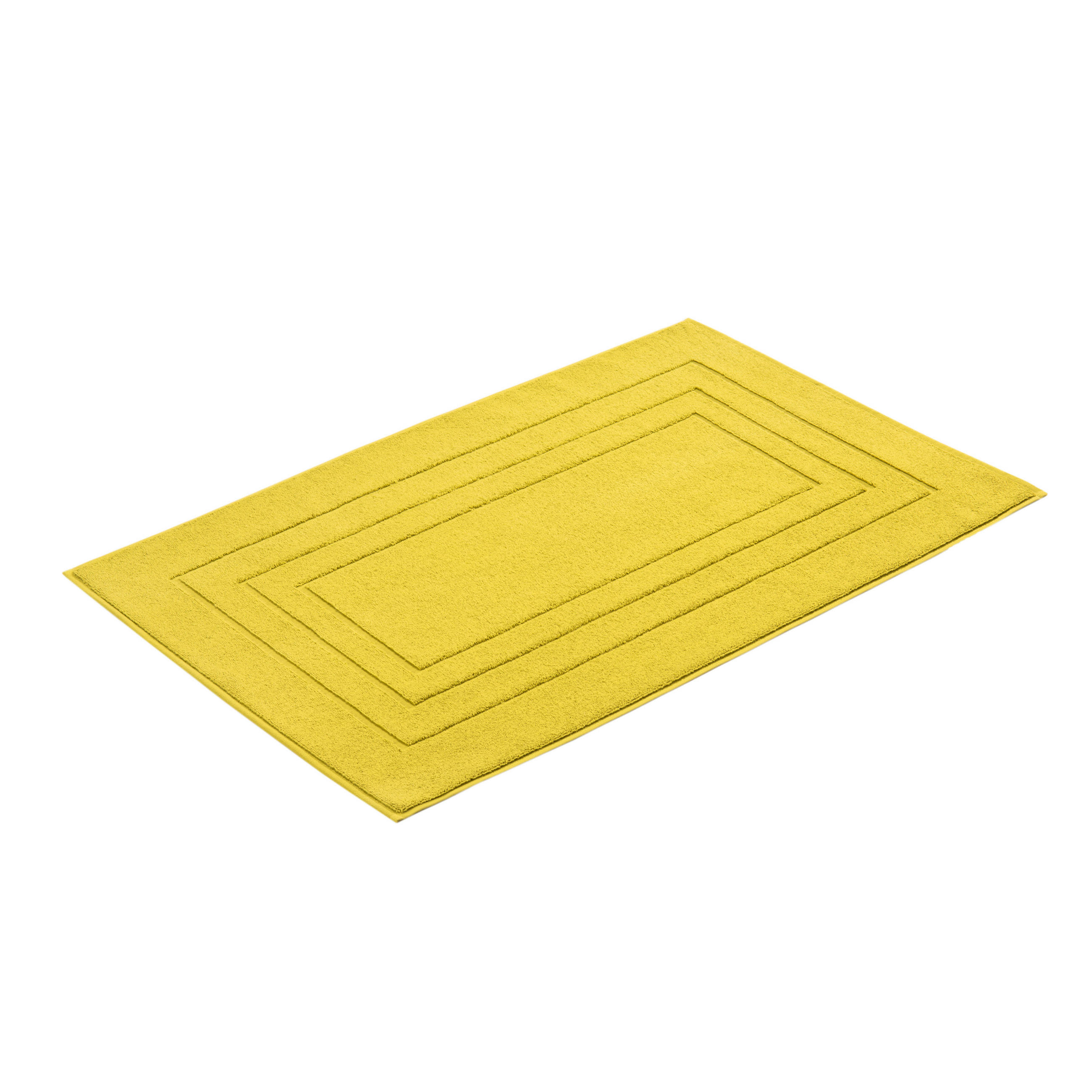 BADEMATTE Senfgelb 67/120 cm  - Senfgelb, Basics, Textil (67/120cm) - Vossen