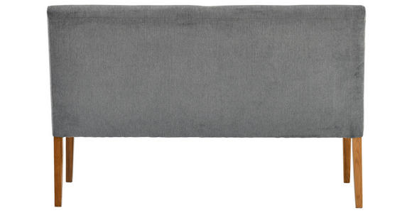 SITZBANK in Holz, Textil Eichefarben, Hellgrau  - Eichefarben/Hellgrau, KONVENTIONELL, Holz/Textil (140/91,5/63cm) - Cantus