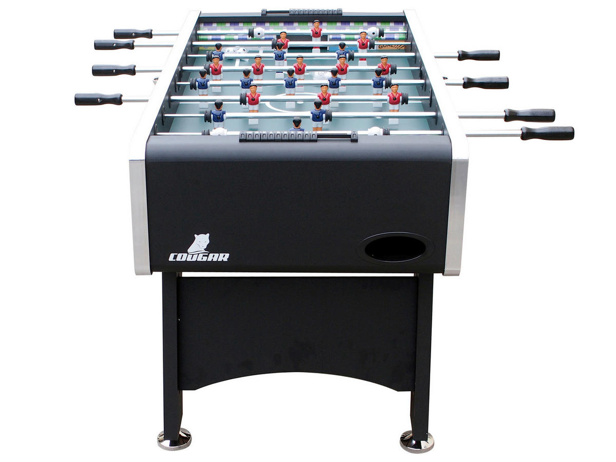 Tischfußball Arena TS - Schwarz, KONVENTIONELL, Holz (75/88/141cm) - Ambia Garden
