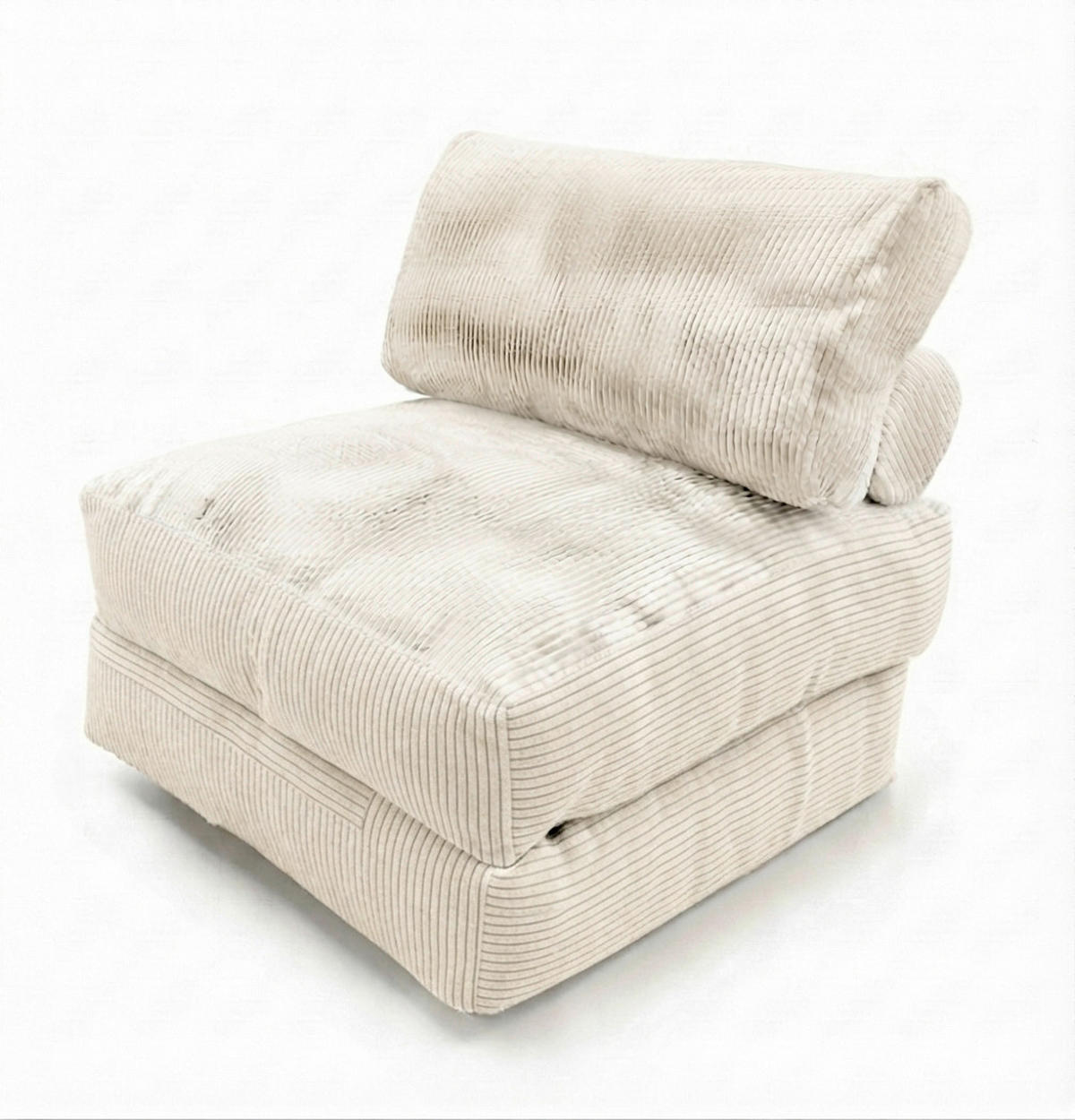 SCHLAFSESSEL Cord Creme Rückenkissen  - Creme, KONVENTIONELL, Textil (85/80/85cm) - Xora