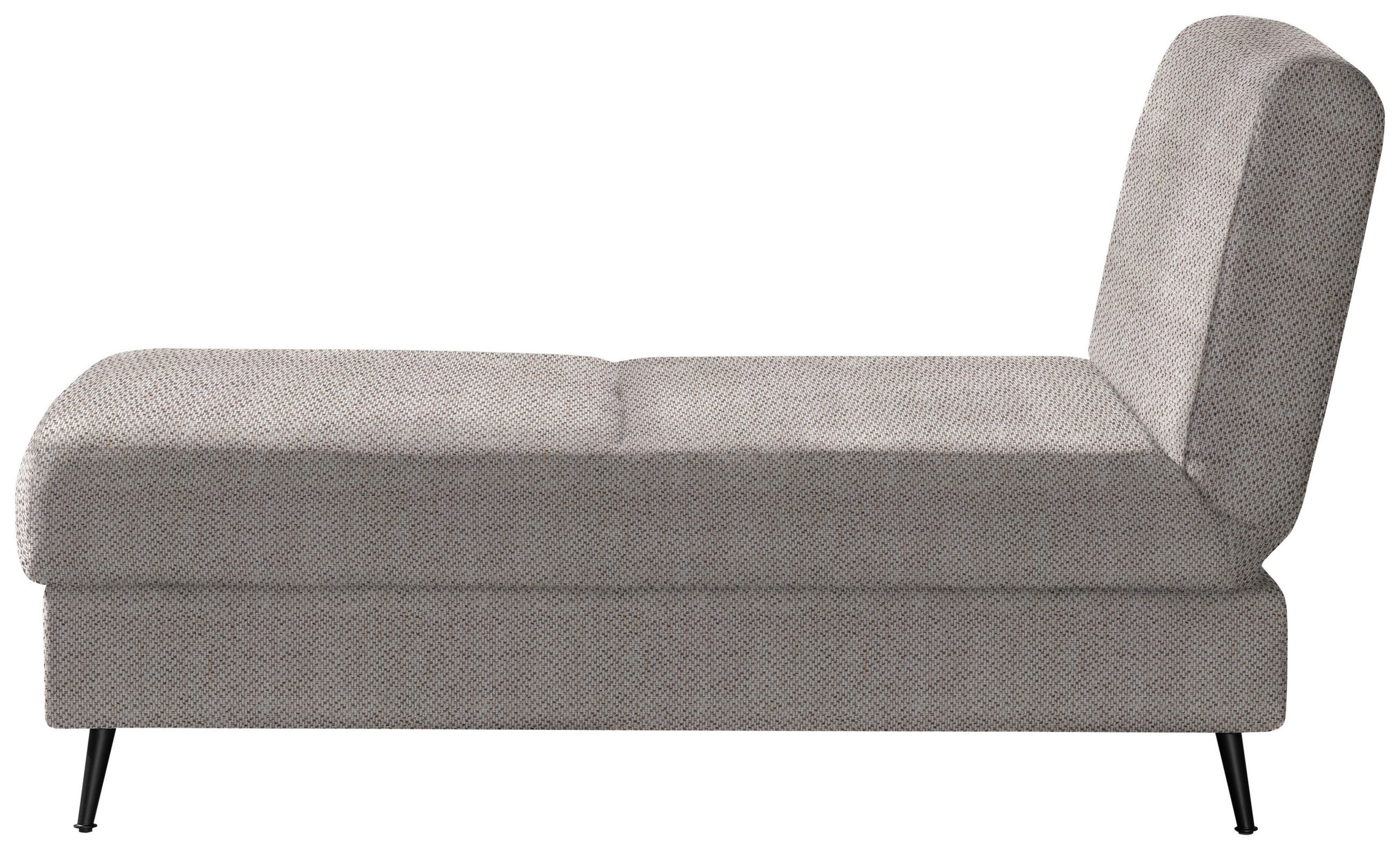 SCHLAFSOFA  in Webstoff Naturfarben  - Schwarz/Naturfarben, MODERN, Textil/Metall (205/90/92cm) - Novel