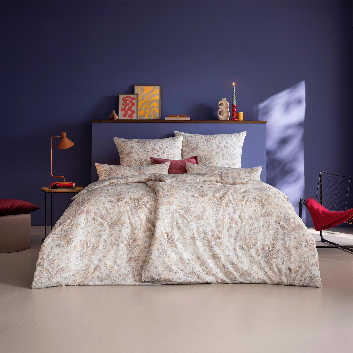 BETTWÄSCHE 3-teilig Atelier Makosatin 140/200 cm  - Beige, Basics, Textil (140/200cm) - Estella