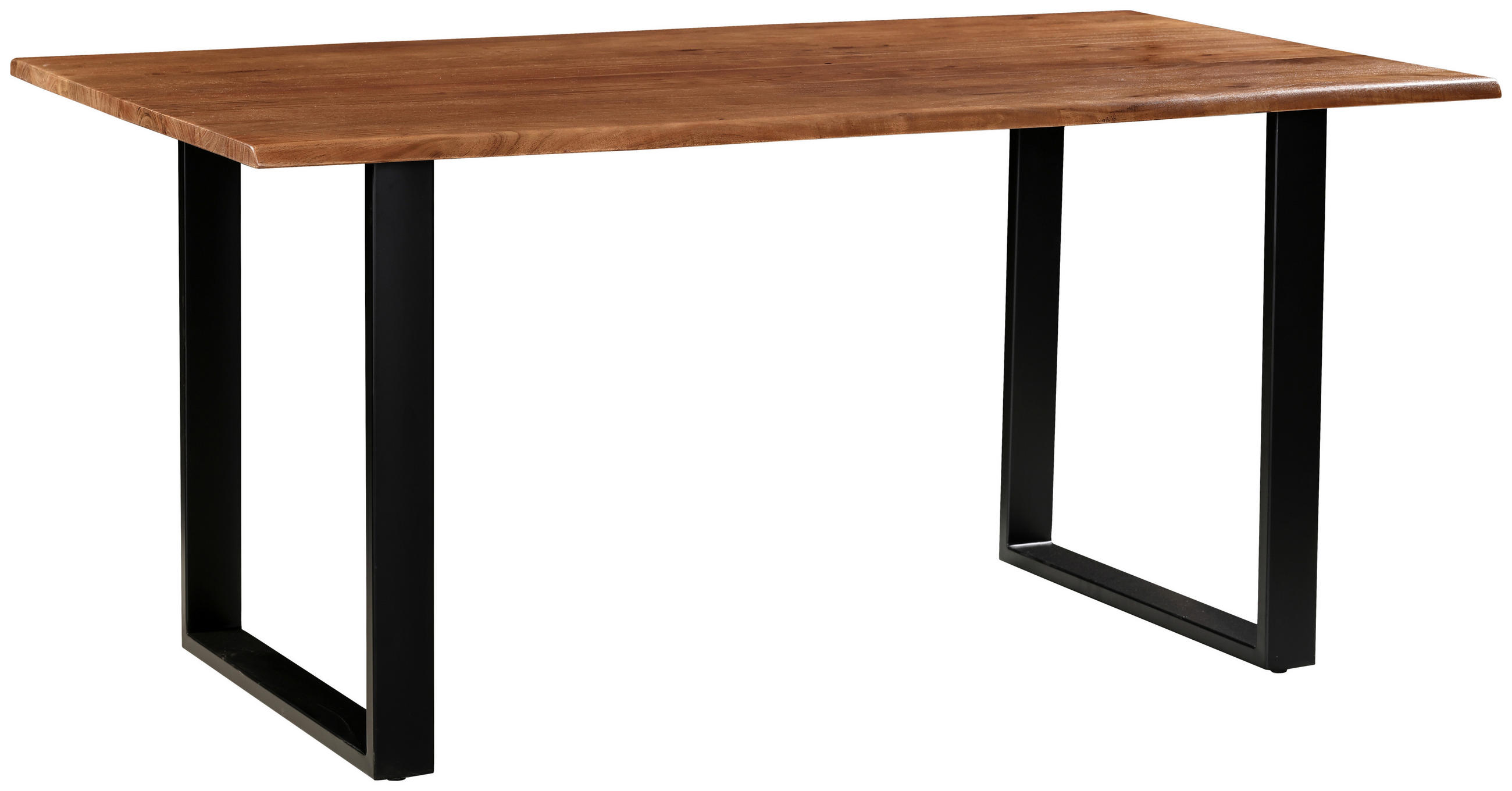 STOL ZA BLAGOVAONICU  crna, boje bagrema, boje oraha  drvo, metal      - boje bagrema/boje oraha, Moderno, drvo/metal (160/90/76cm) - MID.YOU