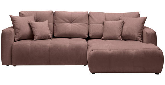 ECKSOFA  in Chenille Braun  - Schwarz/Braun, MODERN, Kunststoff/Textil (276/172cm) - Hom`in