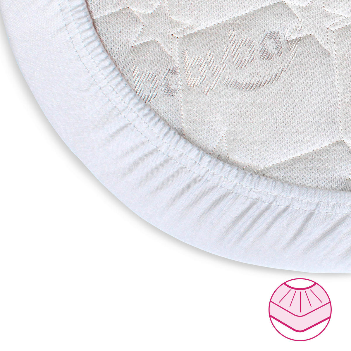 MATRATZENBEZUG - Weiß, Basics, Textil (81/42/5cm) - Babybay