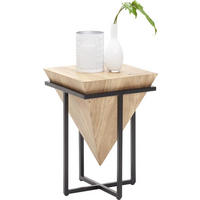 MIZICA, naravne barve, črna  - črna/naravne barve, Trend, kovina/les (31/31/45cm) - Ambia Home
