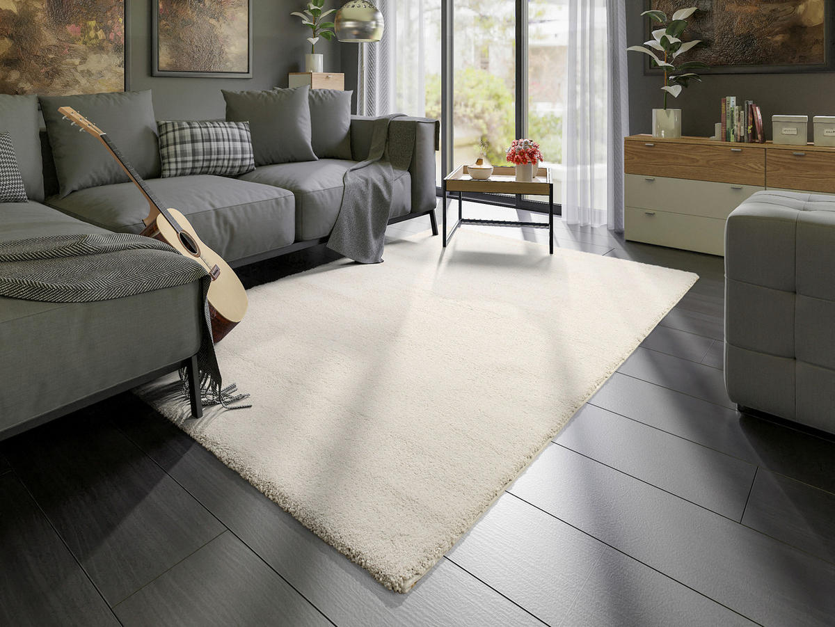 WEBTEPPICH 200/290 cm Weiß  - Weiß, Basics, Textil (200/290cm) - Novel