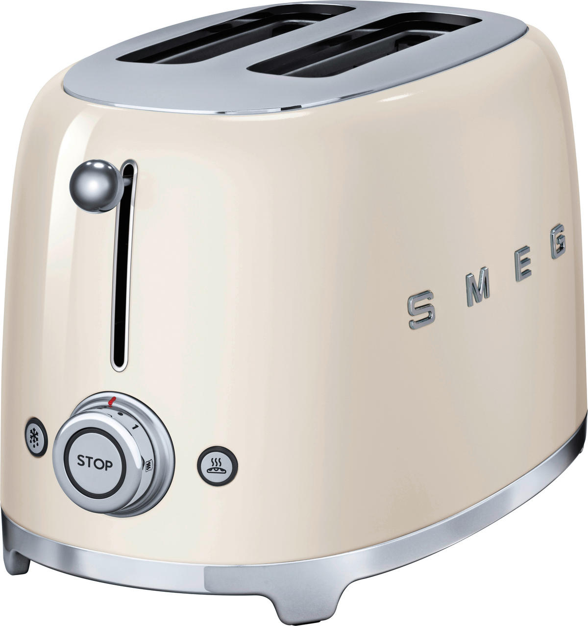 TOASTER 50´s Style  - Chromfarben/Creme, Basics, Metall (31/19,8/19,5cm) - SMEG