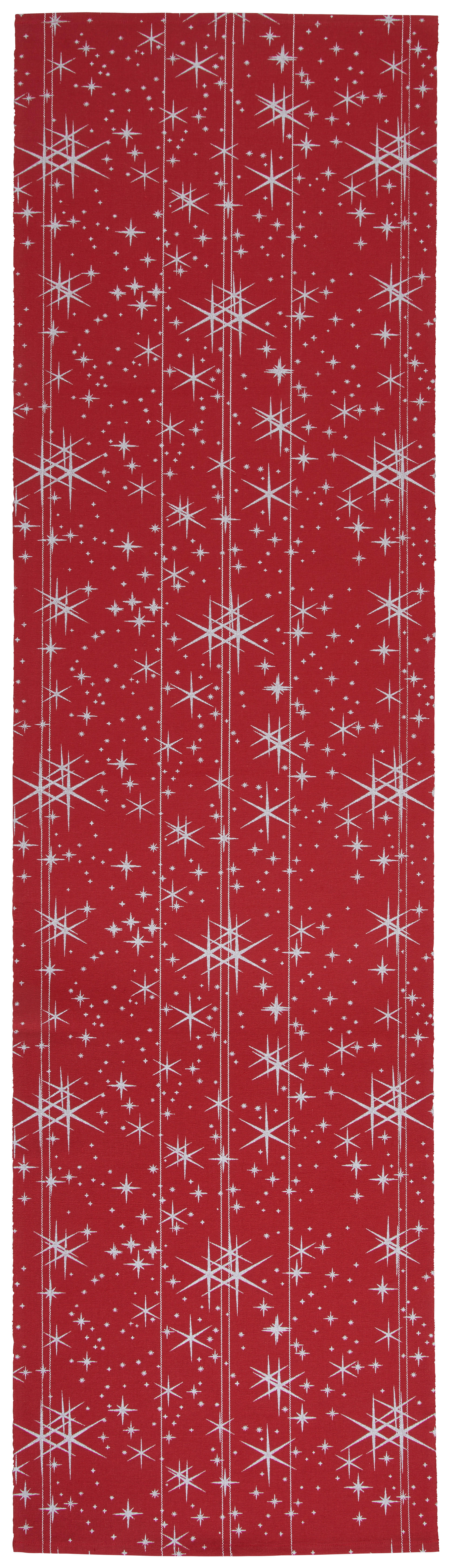 TISCHLÄUFER Star 40/150 cm  - Rot, Design, Textil (40/150cm) - X-Mas