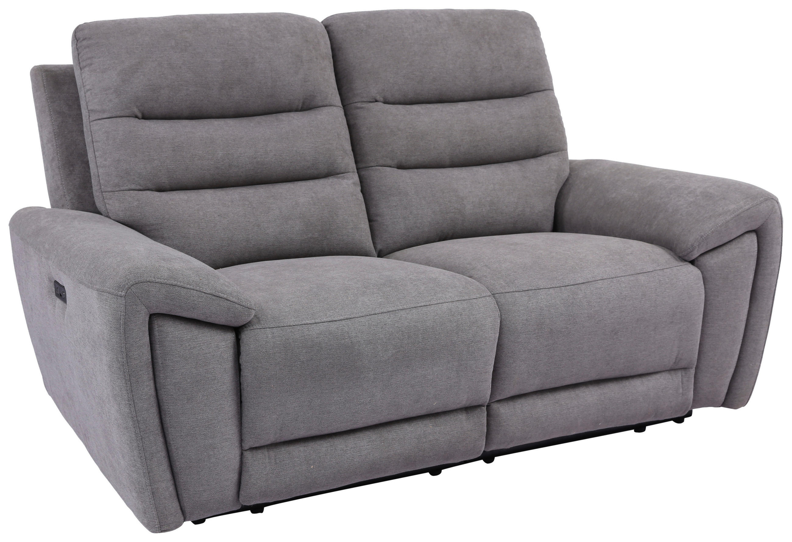 2-SITS SOFFA i trä, textil grå  - grå/svart, Klassisk, trä/textil (169/100/94cm) - Xora