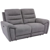 2-SITS SOFFA i trä, textil grå  - grå/svart, Klassisk, trä/textil (169/100/94cm) - Xora