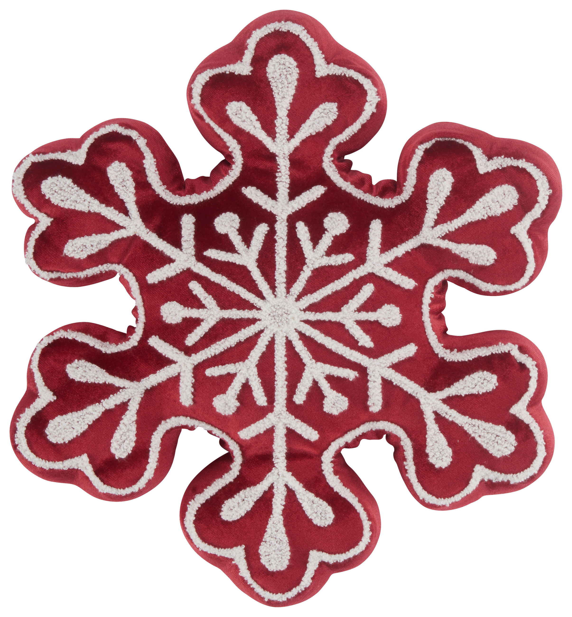 X-Mas Zierkissen Rot 43x5x43 cm