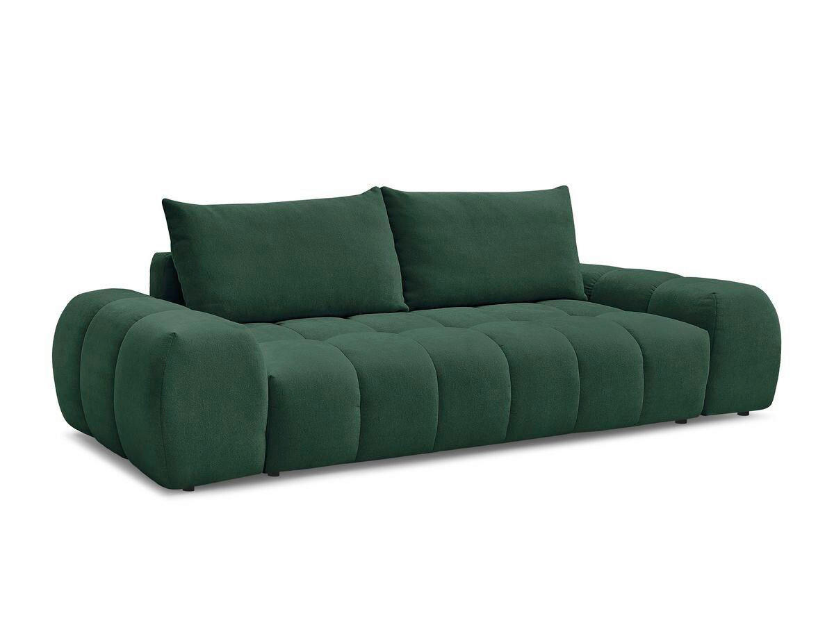 3-SITZER-SOFA EVEREST Struktur Grün  - Schwarz/Grün, MODERN, Kunststoff/Textil (278/90/115cm)