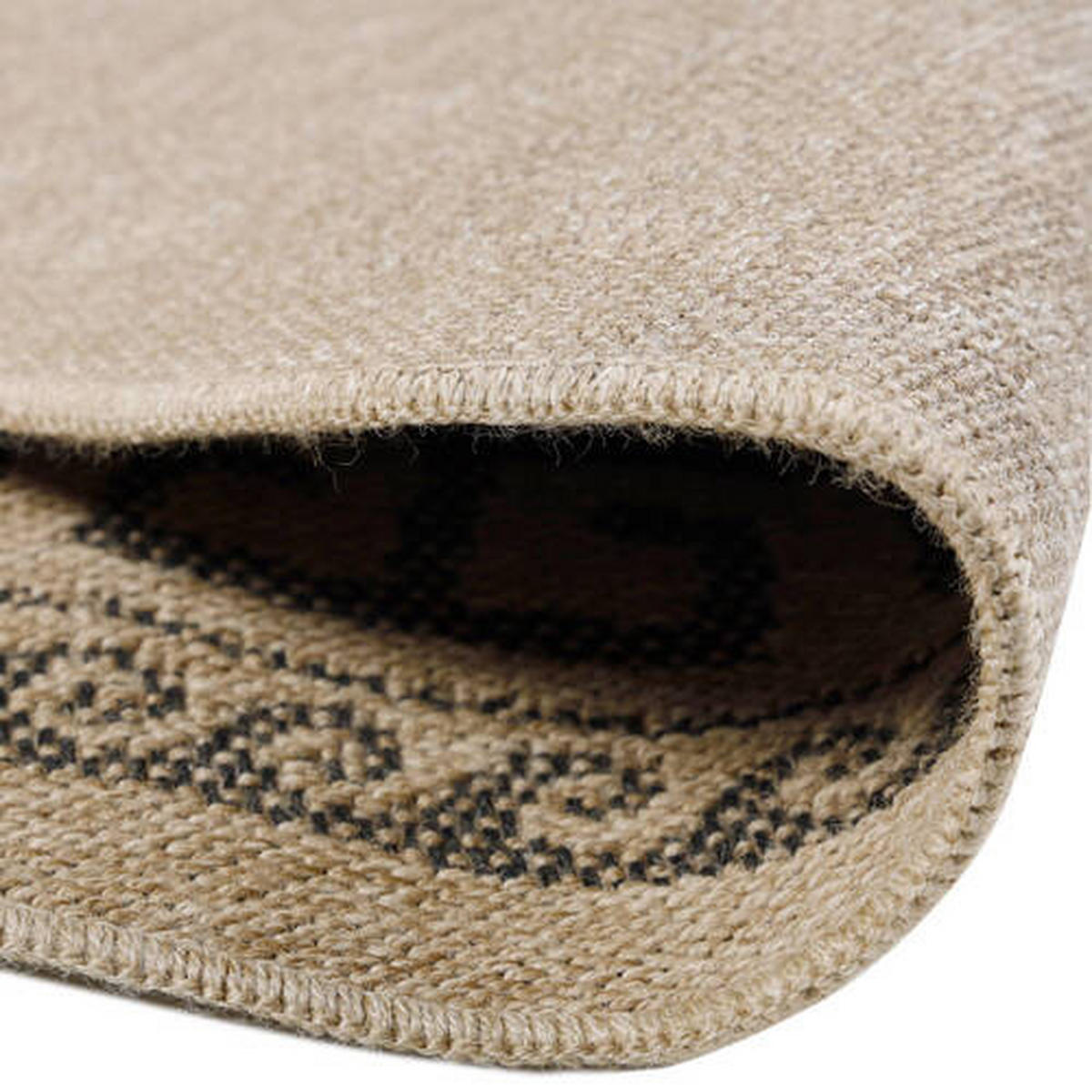 OUTDOORTEPPICH 200/200 cm Comilla Schwarz  - Schwarz, Basics, Textil (200/200cm) - Novel