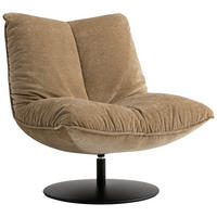 SESSEL in Webstoff Sandfarben, Beige  - Sandfarben/Beige, MODERN, Textil/Metall (86/92/99cm) - Emilio Belluti
